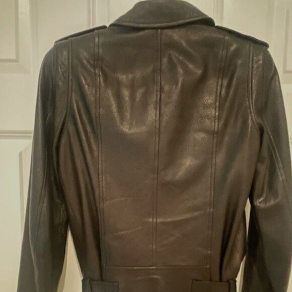 Theory Buttery Soft Leather Moto Jacket - Sz Small - Picture 8 of 15